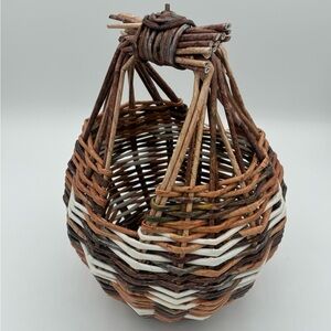 Handwoven Eco Friendly Rustic Boho Farmhouse Basket